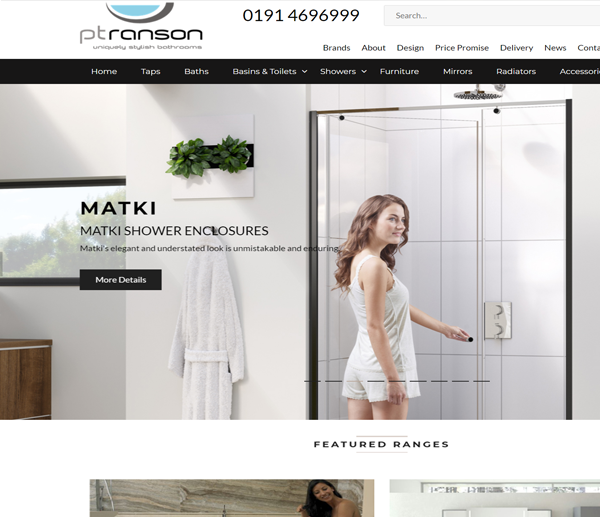 ptranson bathrooms e-commerce